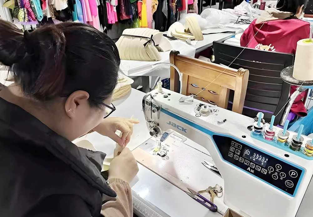 Sewing Machine in Operation - Costume Manufacturing